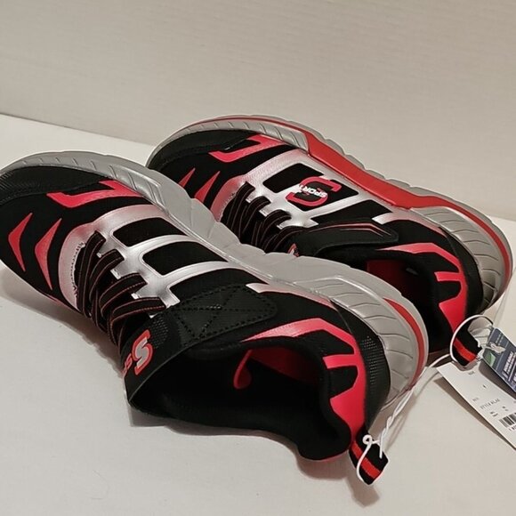 S Sport by Skechers BOYs Sneakers Stretch-Laced Memory Foam, KLAE/Red/Black~6 - Picture 8 of 11